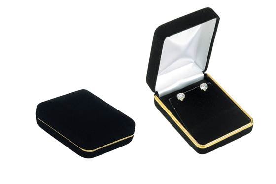 black classic velvet style ii pendant or earring flat box
